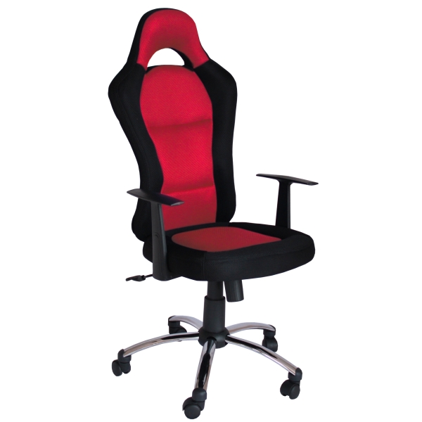 Fotel obrotowy QZY-1109C czerwony